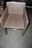 Beige Leather Dinning Room Chairs