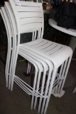 White Metal Bar Stools