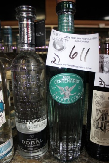 Assorted Bottles of Tequila