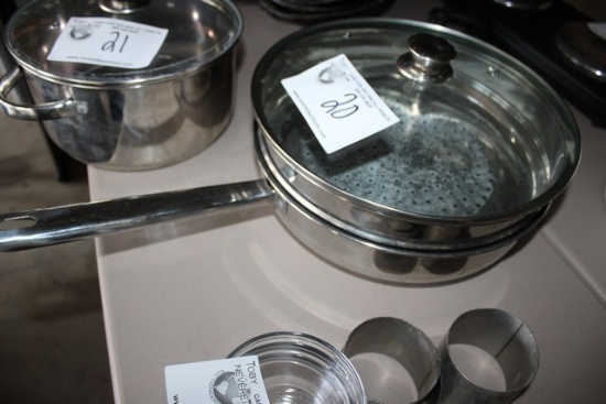 Saute Pan with Steamer Basket & Lid