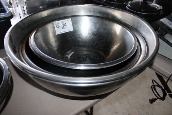 Large Stainless Mixing Bowls