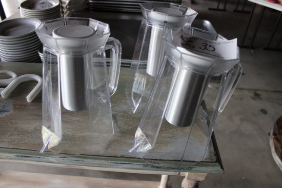 Beer Pitchers with Ice Holder in Center