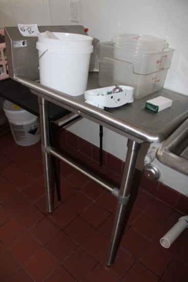 Stainless 24" Left Hand Clean Table