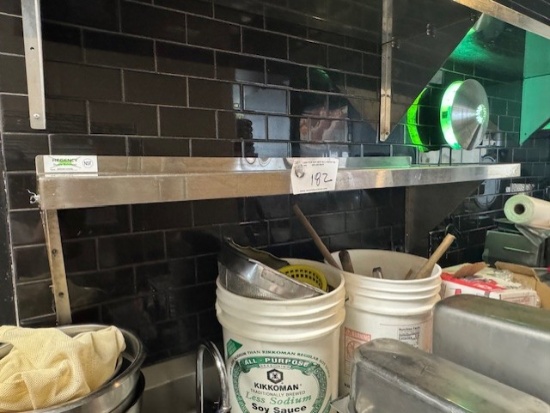 Stainless 15"x48" Wall Shelf