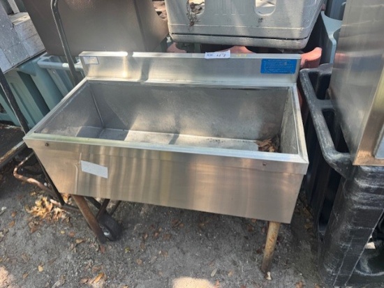 Stainless 18"x36" Ice Bin