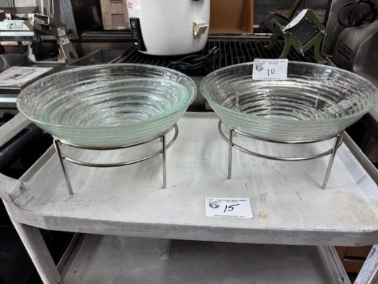 Plastic Bowls with Stands