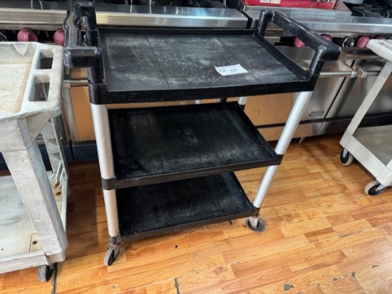 Winco Black 3 Tier Cart