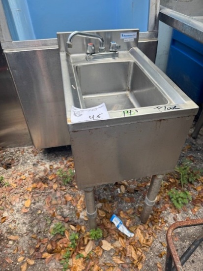Stainless 14" Floor Model Hand Sink