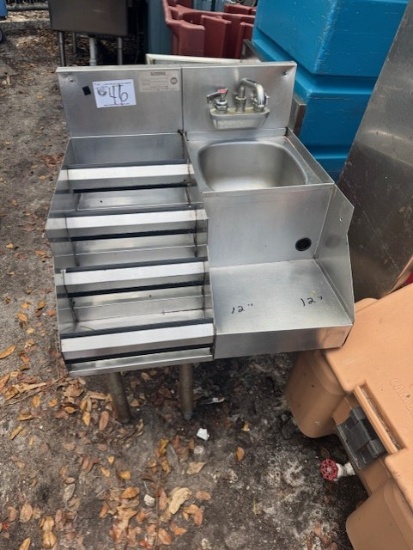 Krowne 12" Sink with Left Sided Liquor Step