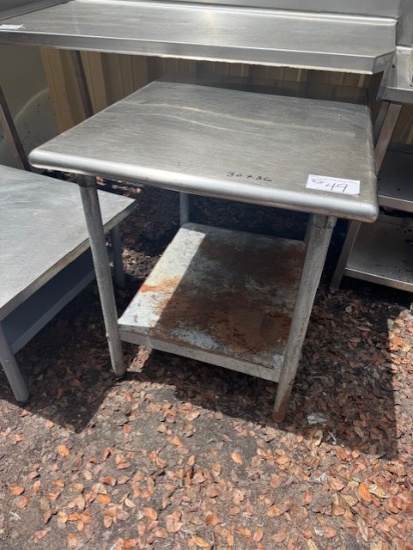 Stainless 30"x36" Table