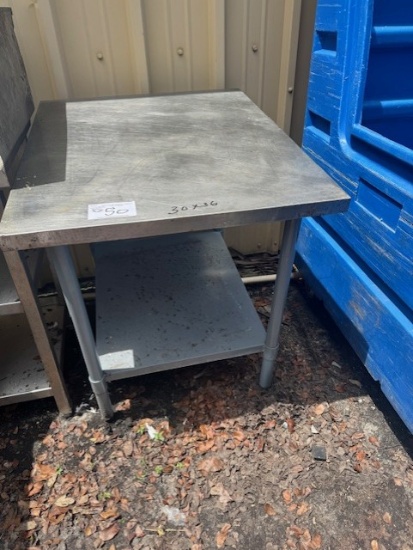 Stainless 30"x36" Table