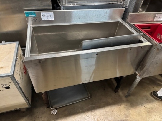 Stainless 18"X36" Ice Bin