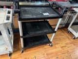 Winco Black 3 Tier Cart