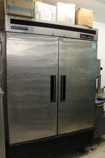 Max Cold Stainless 2 Door Freezer