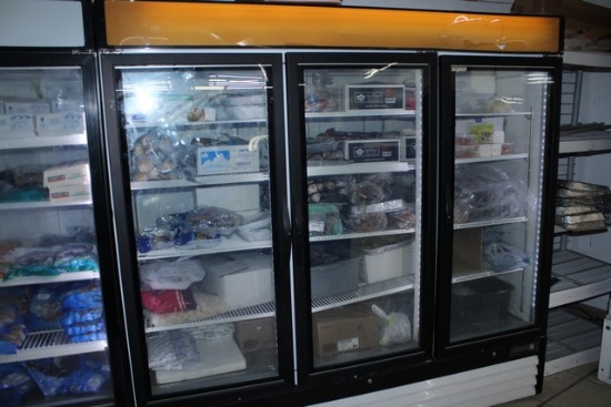 Max Cold 3 Door Glass Freezer