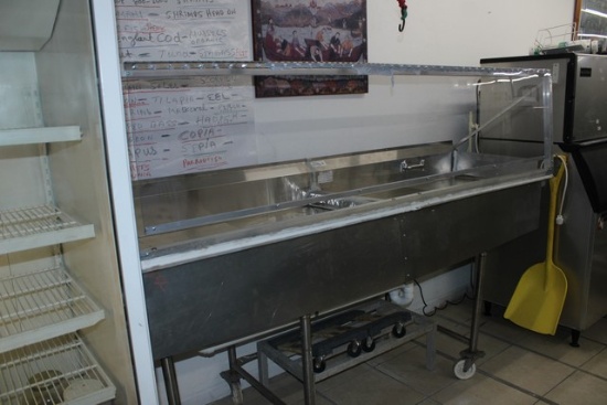 Yukon Stainless 94" 2 Compartment Sink