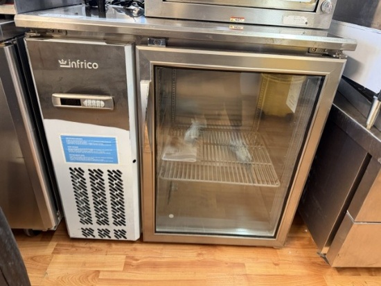 New Infrico 36" Under Counter Glass Door Back Bar