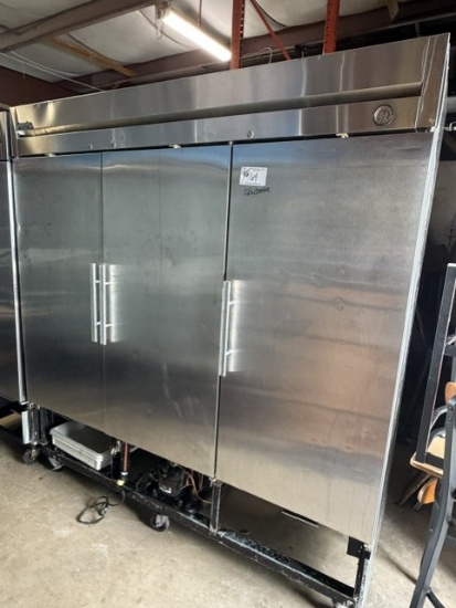 True T72 Stainless 3 Door Cooler