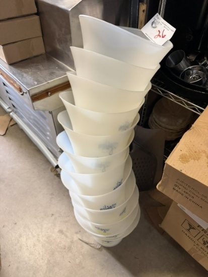 Clear LED Plastic Logoed Champagne Buckets