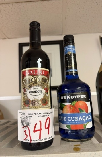 Gallo Vermouth (2) & Blue Curacao (1)
