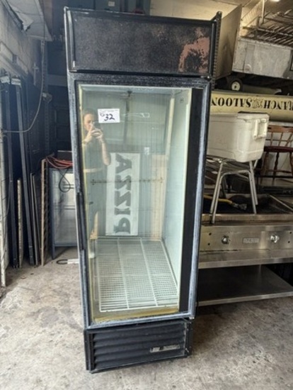 True Single Glass Door Freezer