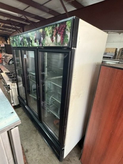 True Glass 3 Door Cooler
