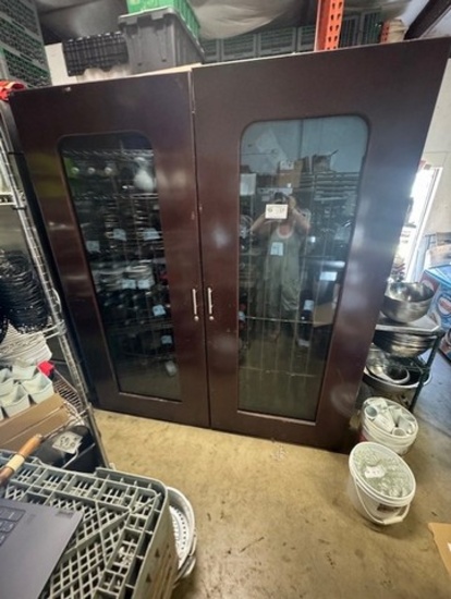 CellarPro Double Door Mahgonnay Wine Cabinet