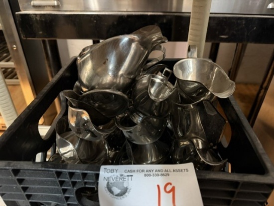 Assorted Stainless Gravy Boats