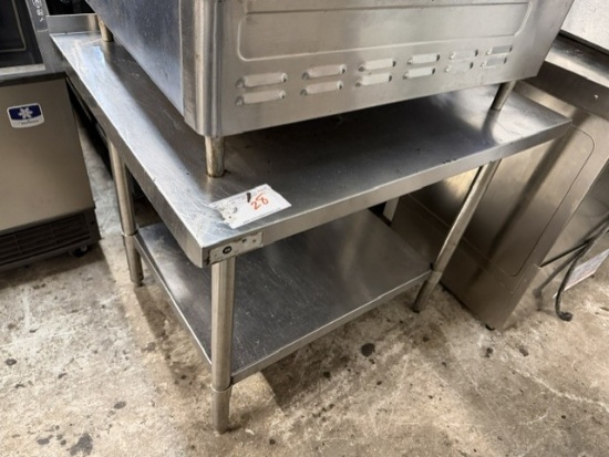 Stainless 30" x 36" Table