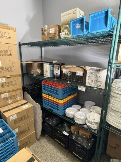 4 Shelf 72" x 24" Metro Rack on castors