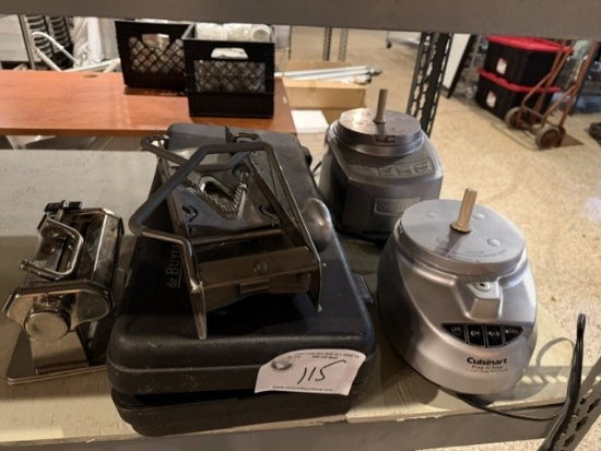 2 Cuisneart Food Processors & 1 Mandelin & 1 Pasta Press- PARTS ONLY