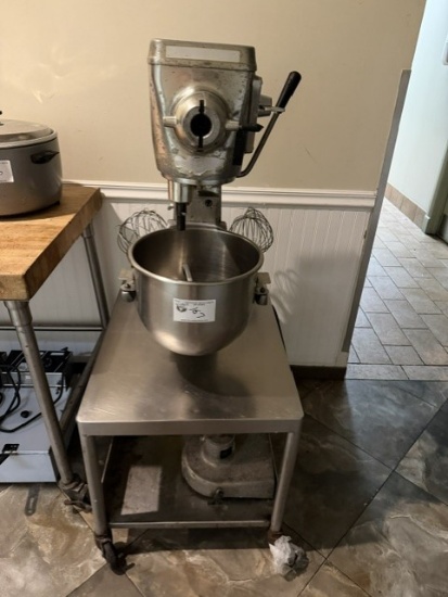 Blakeslee & Company 20qt Mixer with Stainless Table on Castors