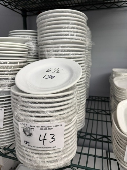 White 6.5" Plates