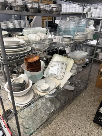 3 Shelves of Misc China