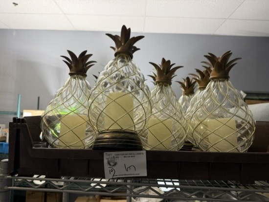 Pineapple Center Piece Battery Operated Candles