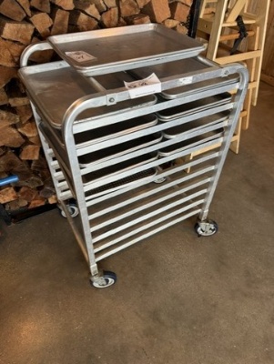 1/2 Size Sheet Pan Rack on Castors