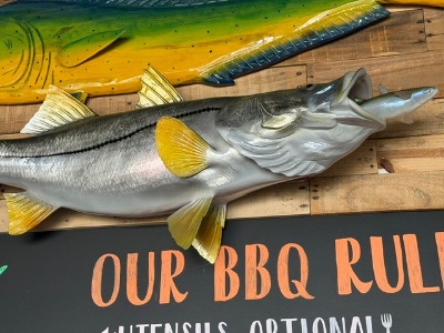 Fish Mount with Fish in Mouth