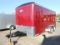 2017 UNUSED CARRY-ON ENCLOSED TRAILER 7 FT X 16 FT, REAR RAMP DOOR, SIDE WA