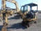 CAT 301.5 EXCAVATOR RUBBER TRACKS, FRONT BLADE W/ BUCKET, 2656 HRS