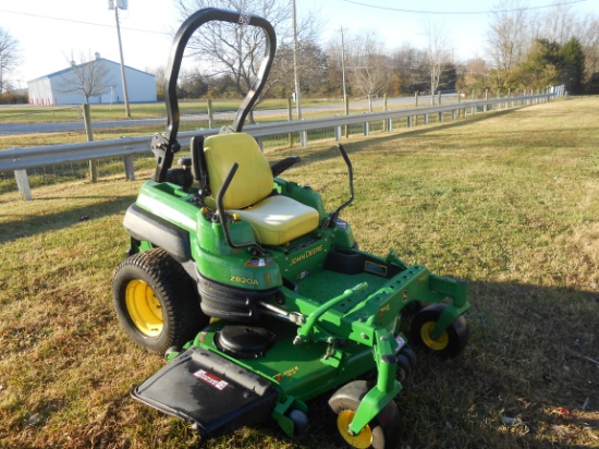 JOHN DEERE Z820A-25 ZERO TURN MOWER 25 HP KAWASAKI ENGINE, 60" DECK, SHOWIN