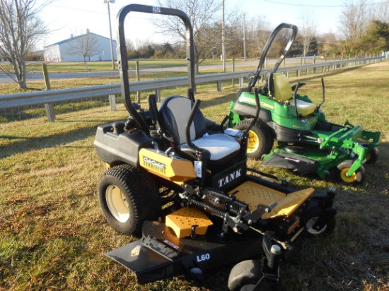 CUB CADET TANK L60 ZERO TURN MOWER ROPS, SHOWING 279 HRS