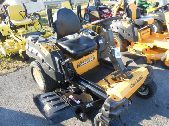 CUB CADET Z FORCE ZERO TURN MOWER 48" DECK, KOHLER ENGINE, SHOWING 482 HRS