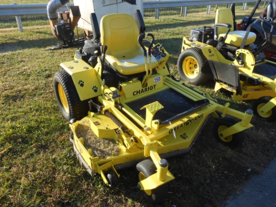 GREAT DANE CHARIOT ZERO TURN MOWER 61" DECK, KOHLER ENGINE, SHOWING 440 HRS