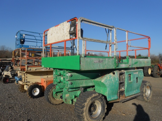 2008 JLG 3394RT SCISSOR LIFT 4WD, DEUTZ ENGINE W/ 758 HRS