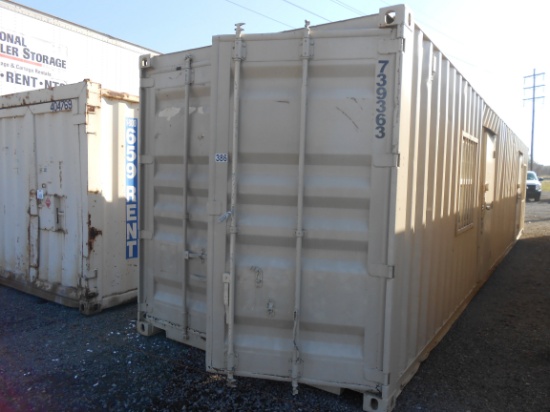 40 FT OFFICE CONTAINER W/ 2 DOORS & WINDOWS