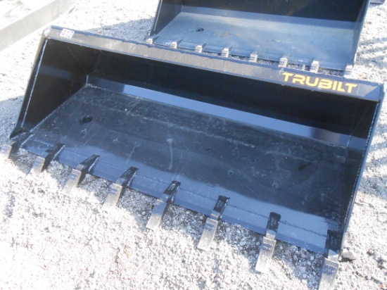 TRUBILT 72" GRAPPLE BUCKET W/ TEETH (FITS SKID STEER LOADER)