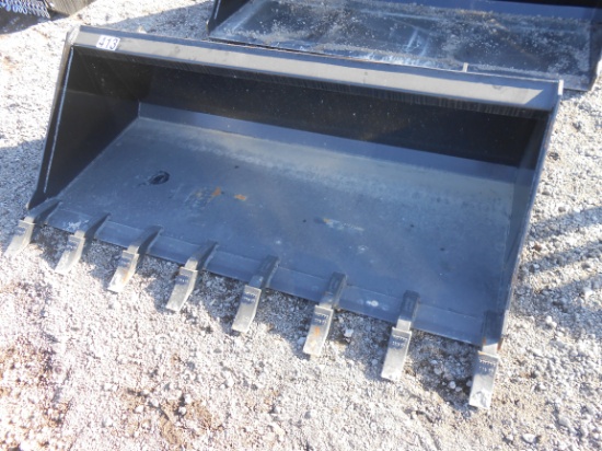 TRUBILT 66" GRAPPLE BUCKET W/ TEETH (FITS SKID STEER LOADER)