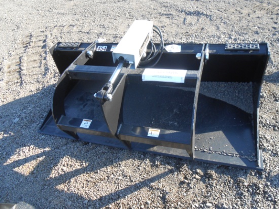 NEW TOMAHAWK ONE CYLINDER 66" GRAPPLE BUCKET FITS SKID STEER