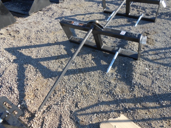 NEW TOMAHAWK HD HAY SPEAR FRAME W/ SINGLE TINE, FITS SKID STEER