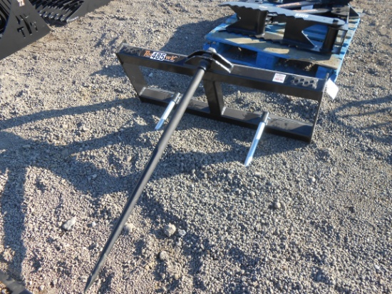 NEW TOMAHAWK HD HAY SPEAR FRAME W/ SINGLE TINE, FITS SKID STEER